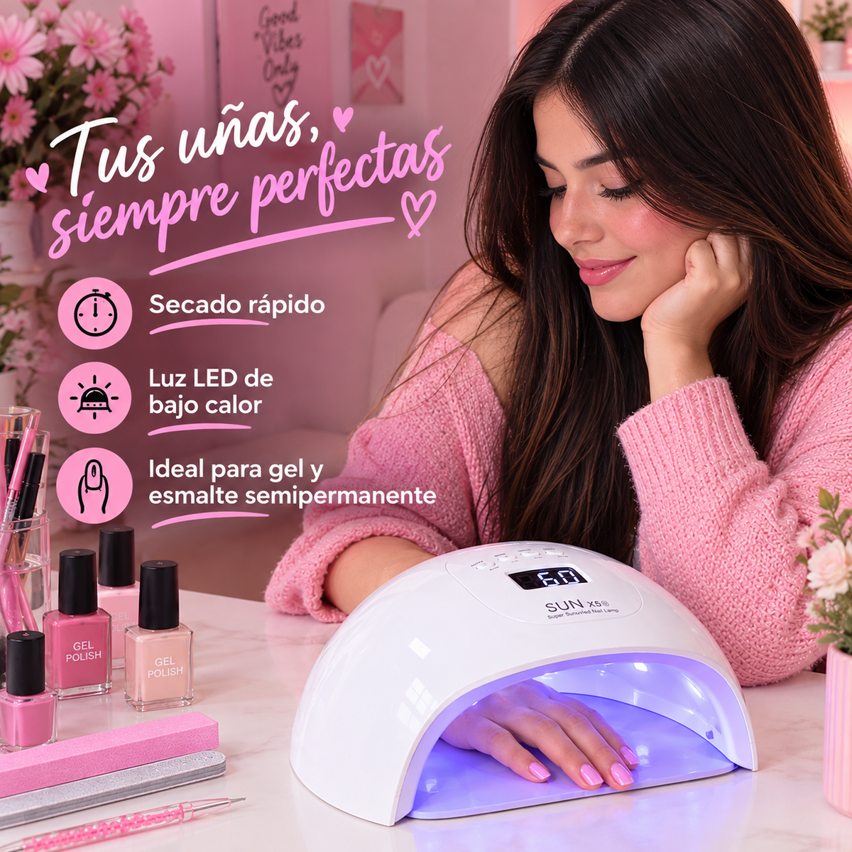 Lámpara NailGlow 72W